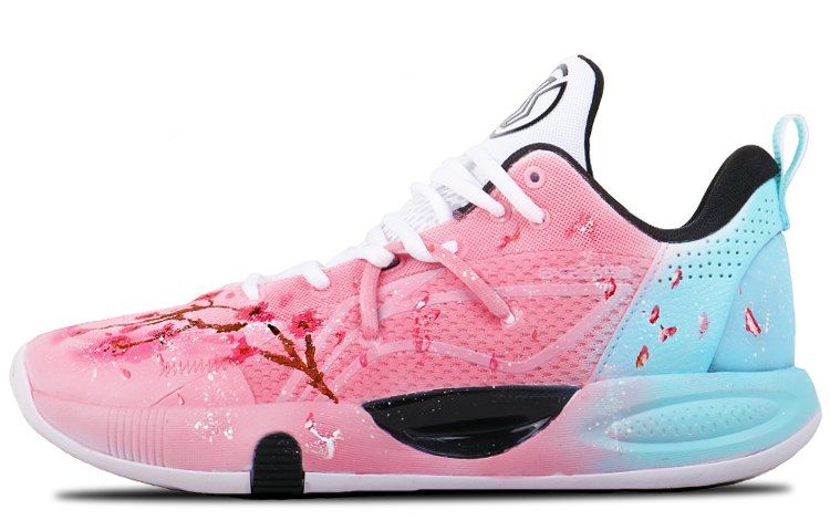 LiNing Speed 8 TD Performance Basketball Shoes Men's Pink Blue