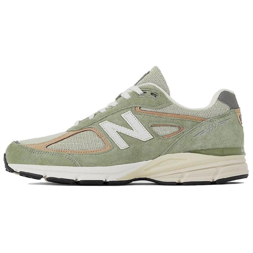 New Balance NB 990 V4 Беговые кроссовки Низкие Зеленый Белый Унисекс