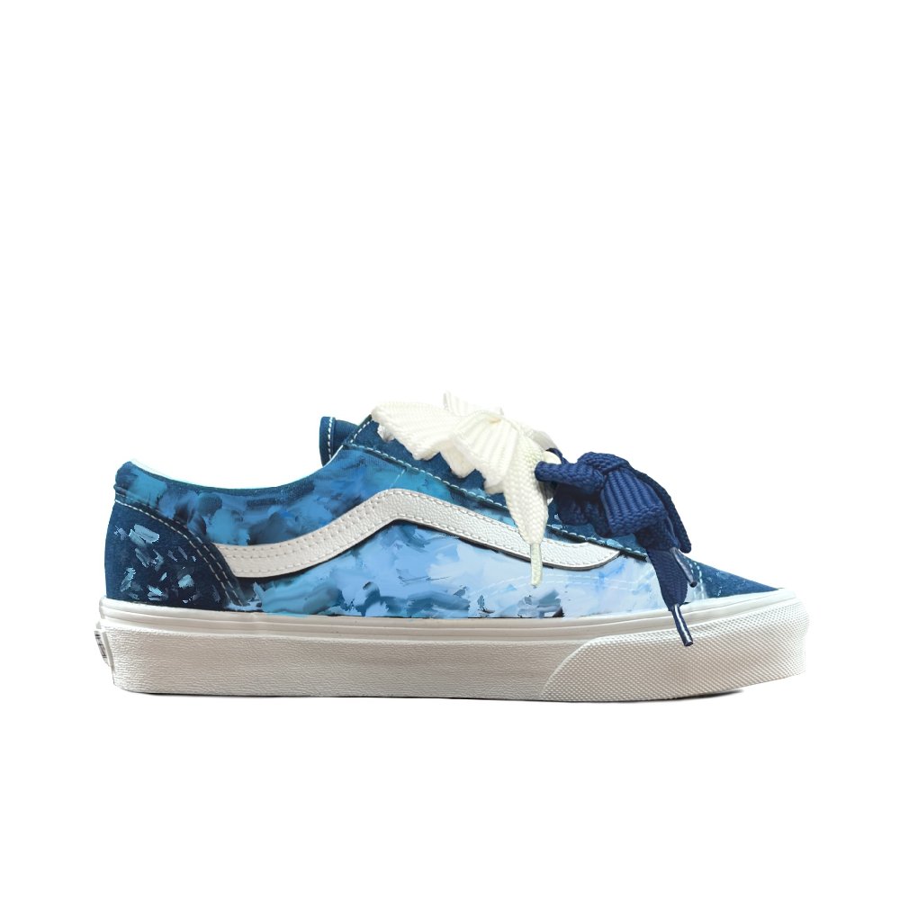 Vans Style 36 Anti Slip Wear Resistant Low Top Skateboard Shoes Unisex Blue