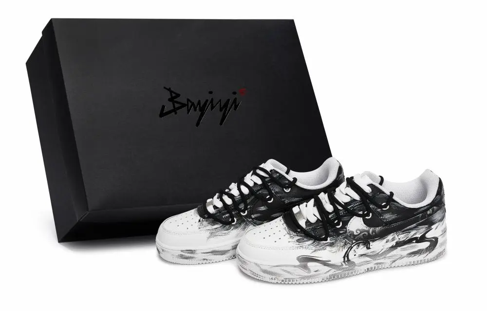 Nike Air Force 1 811 Manufacturing, Weatherproof, Special Shoe Box Low top Skateboard Shoes Unisex Black White