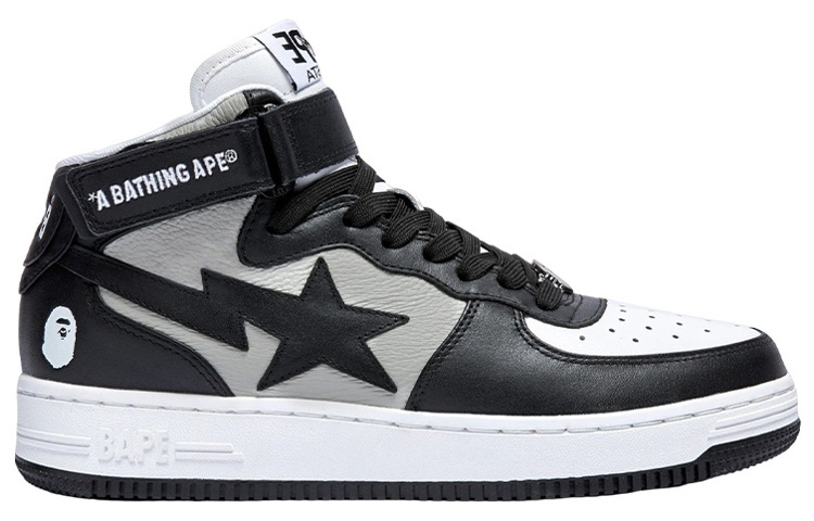 A BATHING APE Bape STA MI Stylish Skateboarding Shoes Women's Black купить в интернет-магазине Yoocart с быстрой доставкой по России.
