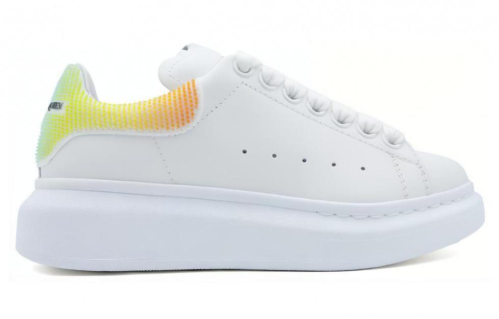 Alexander McQueen Larry Oversized Low Top Sneakers 'White Multi' Women's