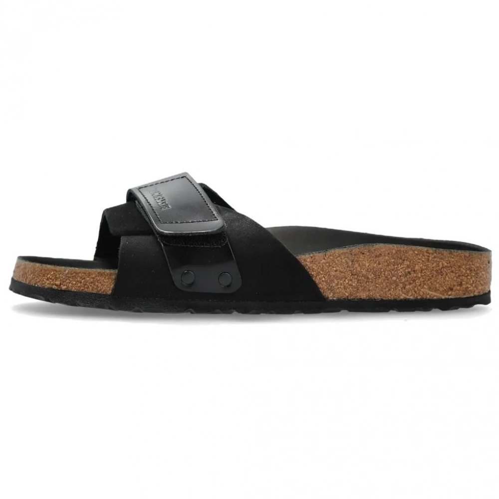 Birkenstock Oita Slip Resistant Abrasion Resistant Slide Slippers Women's Black Narrow