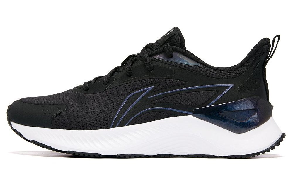 LiNing YueYing 3.0 Cushioned Wear-Resistant Breathable Low-Top Running Shoes Women's Black Silver