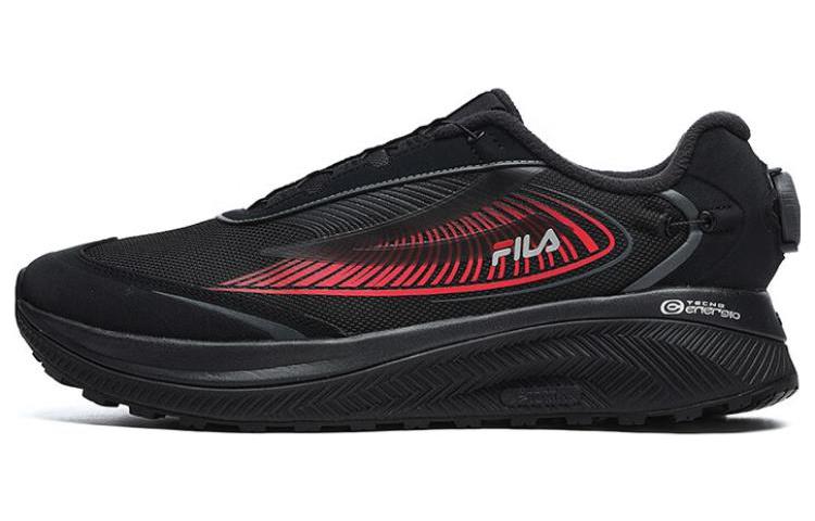 FILA BOA WOLF Cushioning Anti-Slip And Wear-Resistant Low-Top Running Shoes Men's Black