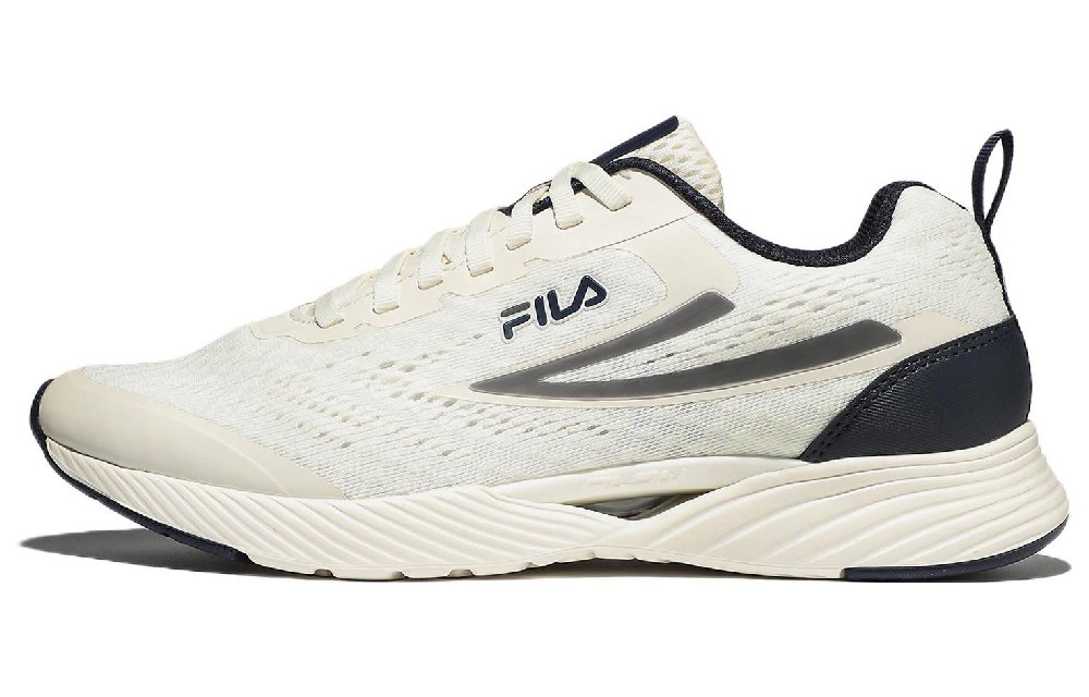 FILA RGB Flex 2 Low Top Casual Running Shoes Unisex White Black Korean Style