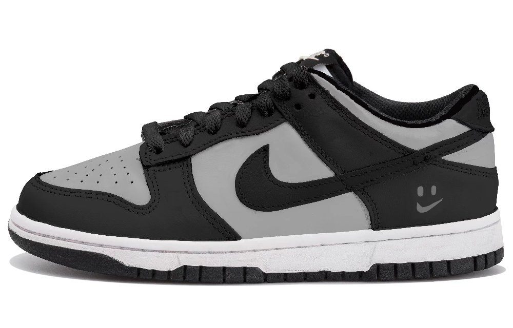 Nike Dunk Abrasion Resistant, Quick Dry, Impact Resistant Low Top Skateboard Shoes Men's Black Gray
