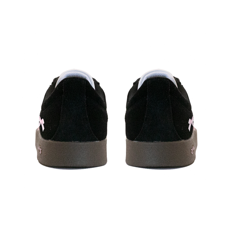 Adidas Neo VL Court 2.0 Sweet Cool Girl Slip-Resistant Low-Top Skateboard Shoes Unisex Black Pink