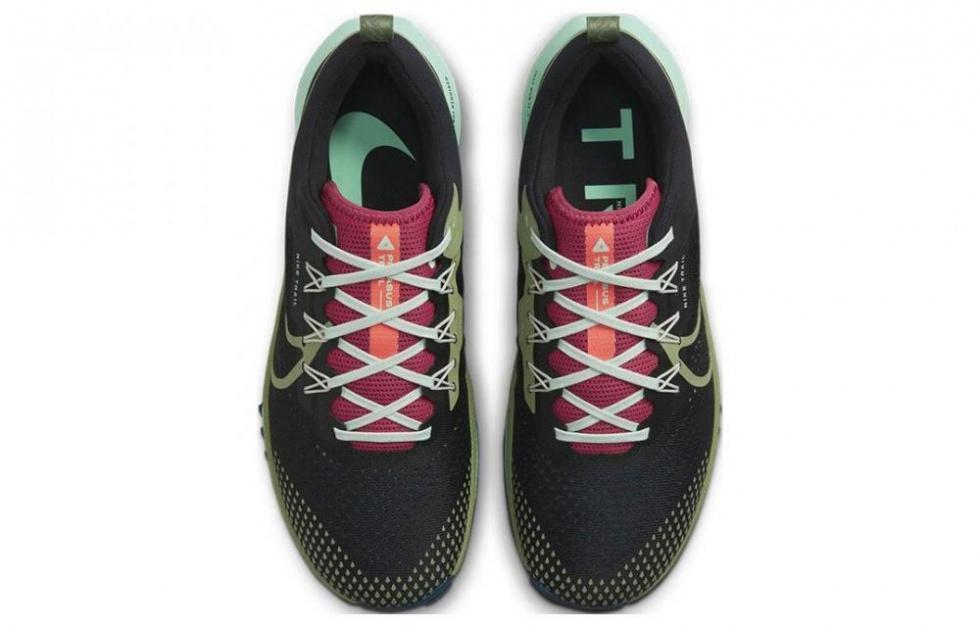 Nike React Pegasus Trail 4 Black Mint Foam Alligator