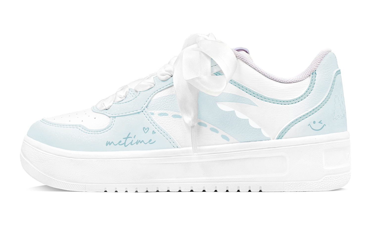 Anta Relaxed Summer Mint Abrasion Resistant Shock Absorbers Low Top Skateboard Shoes Women's Blue