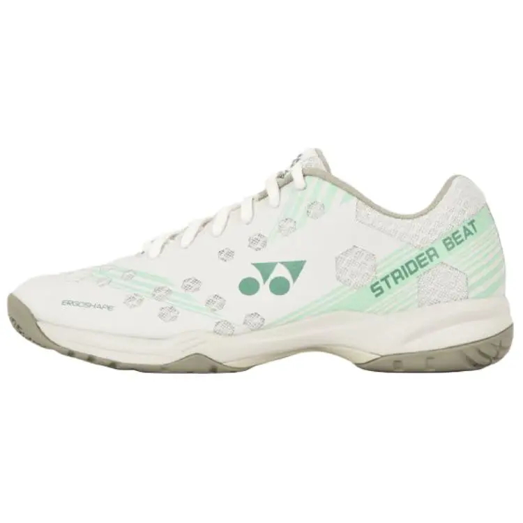 YONEX Cushioning, Wear Resistant Low Top Badminton Shoes Unisex Beige Green