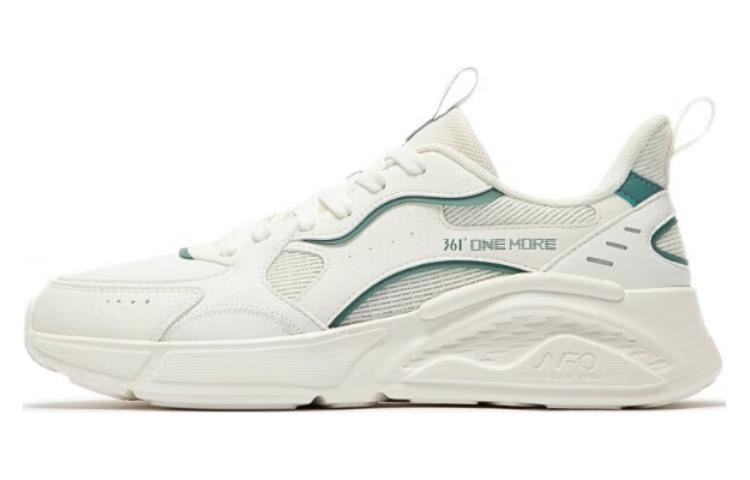 361° Abrasion Resistant Breathable Low top Casual Shoes Men's White Cyan