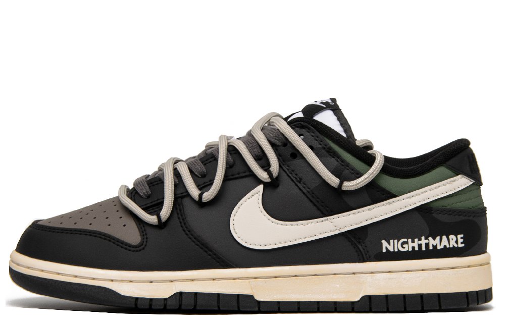 Nike Dunk Mountain Mist Anti Slip Wear Resistant Low Top Skateboard Shoes Unisex Black Brown