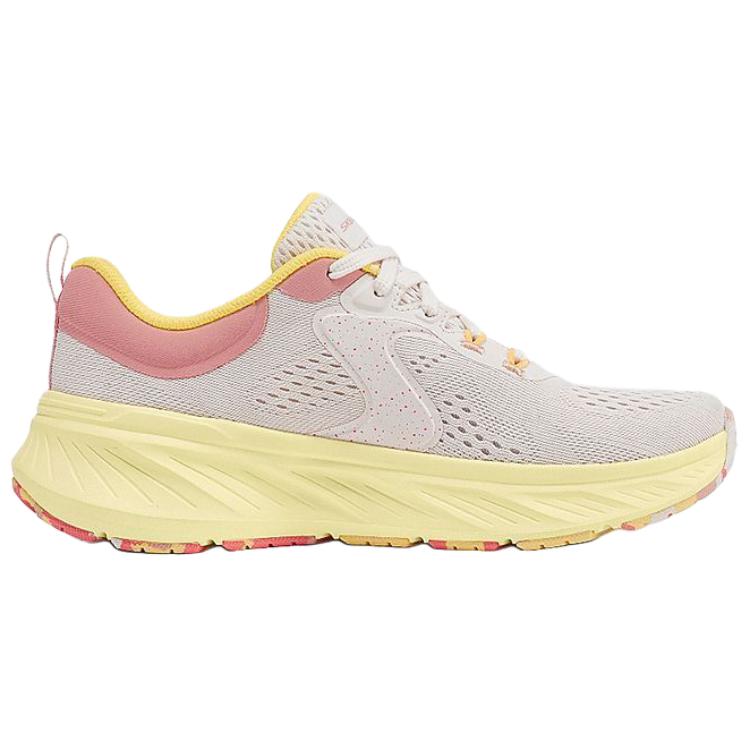 Skechers Edgeride Low Top Running Shoes Women's Gray Yellow Pink