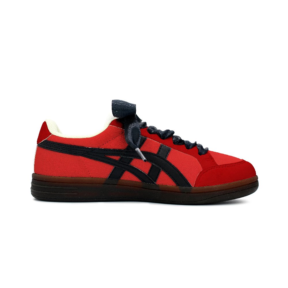 Onitsuka Tiger Advanti Coverage Slip-Resistant Balance Lightweight Low-Top Skateboard Shoes Unisex Black Red