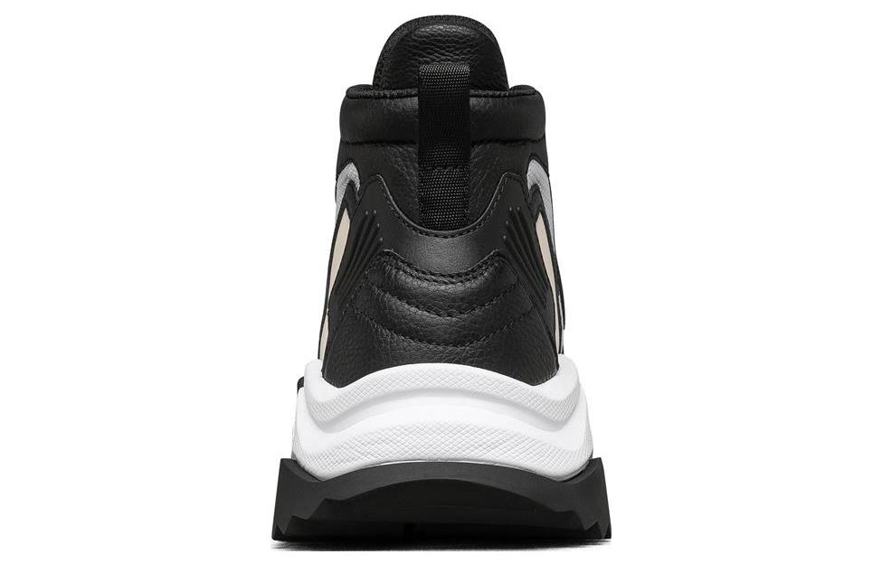 Skechers Block High Top Chunky Sneakers Black White купить в интернет-магазине Yoocart с быстрой доставкой по России.