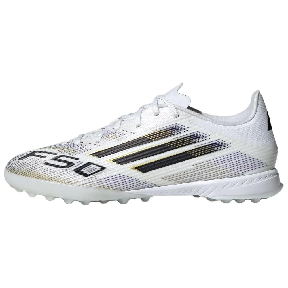 Adidas F50 League Anti Slip Wear Resistant Soccer Shoes Unisex White