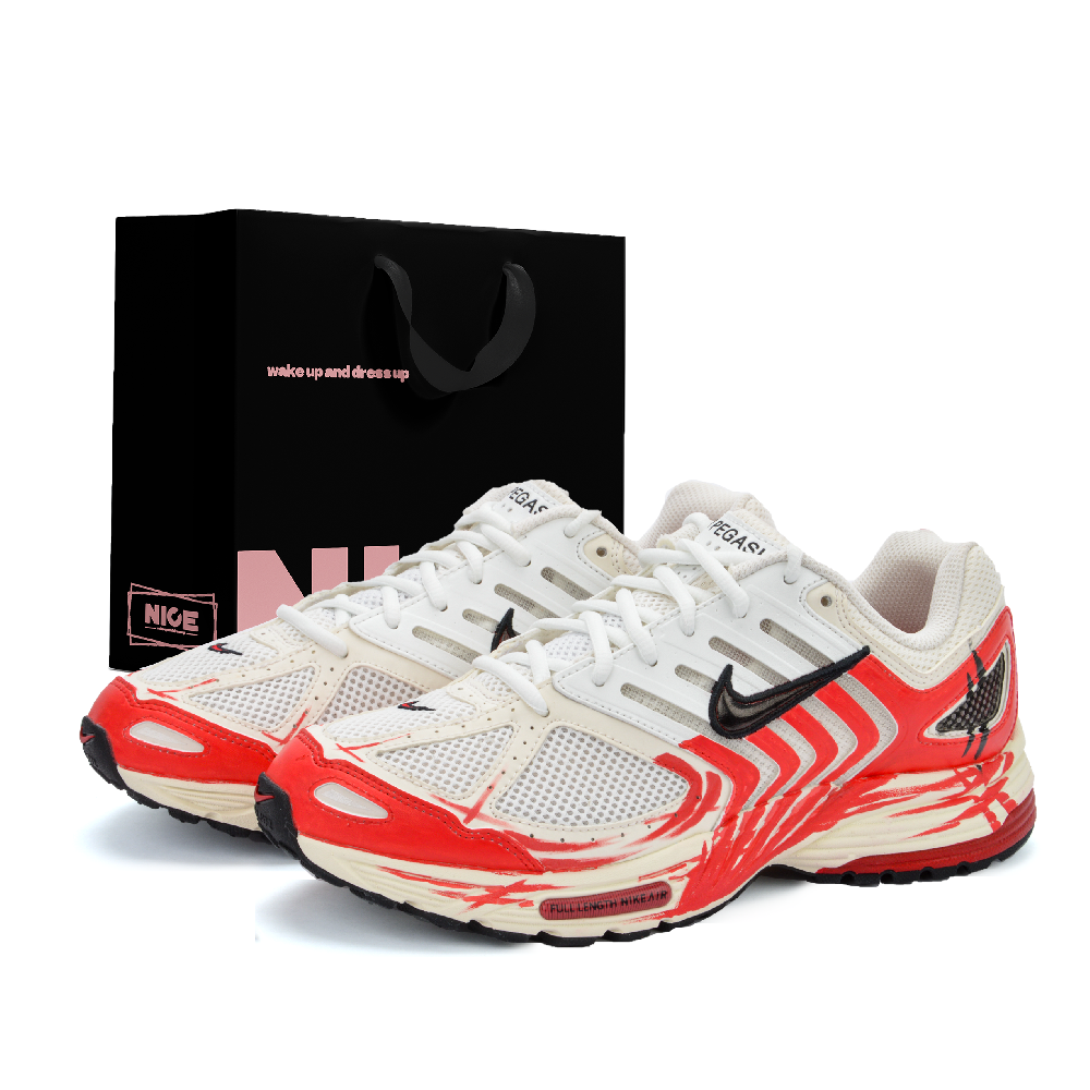 Nike Air Pegasus 2K5 Running Shoes Unisex Low top Red White