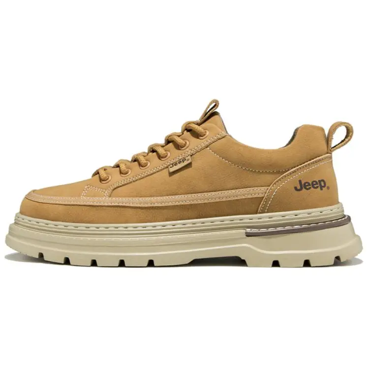 Jeep Low Top Casual Shoes Men's Earth Yellow