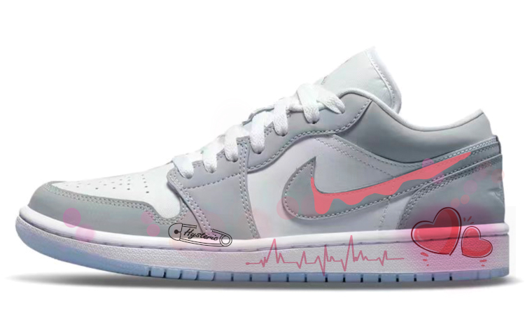 Jordan Air Jordan 1 Vintage Basketball Shoes Women's Low Top Gray/White