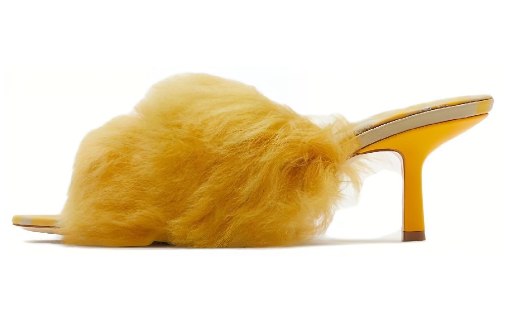 Burberry 60mm Shearling Open-toe Sandals