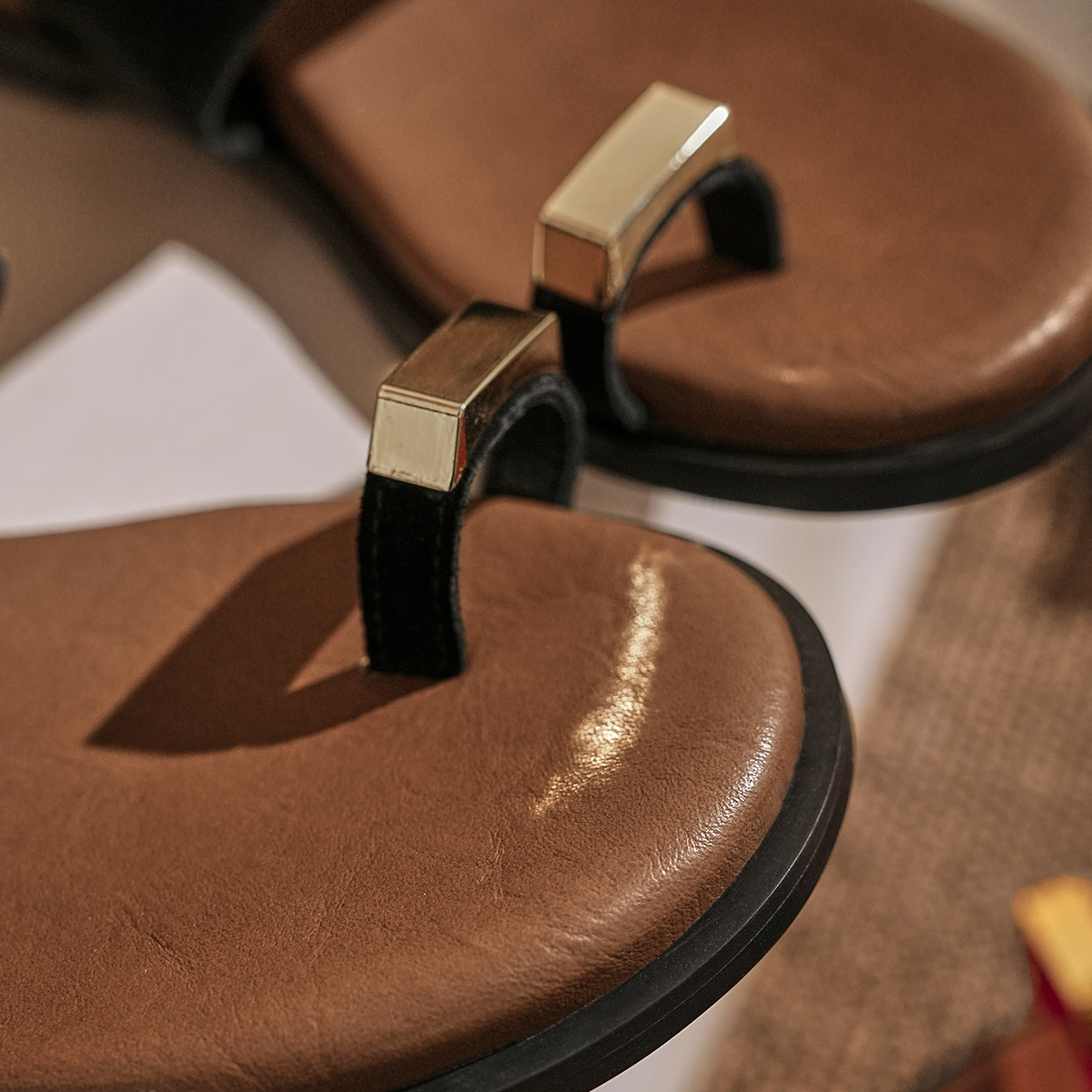 EBLAN Slide Slippers Women's Beige Brown купить в интернет-магазине Yoocart с быстрой доставкой по России.