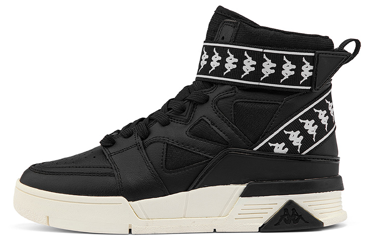 Kappa High-Top Skateboard Shoes Unisex Black