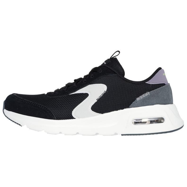 Skechers Anti-Slip Wear-Resistant Low-Top Casual Shoes Women's Black White