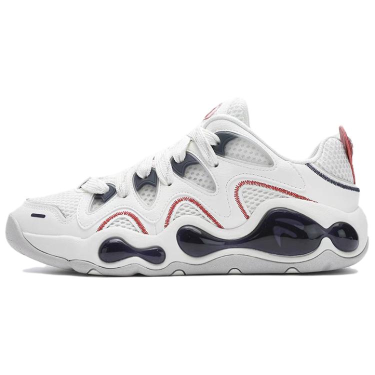 FILA FUSION VERTICAL Low Top Vintage Basketball Shoes Men's White Red