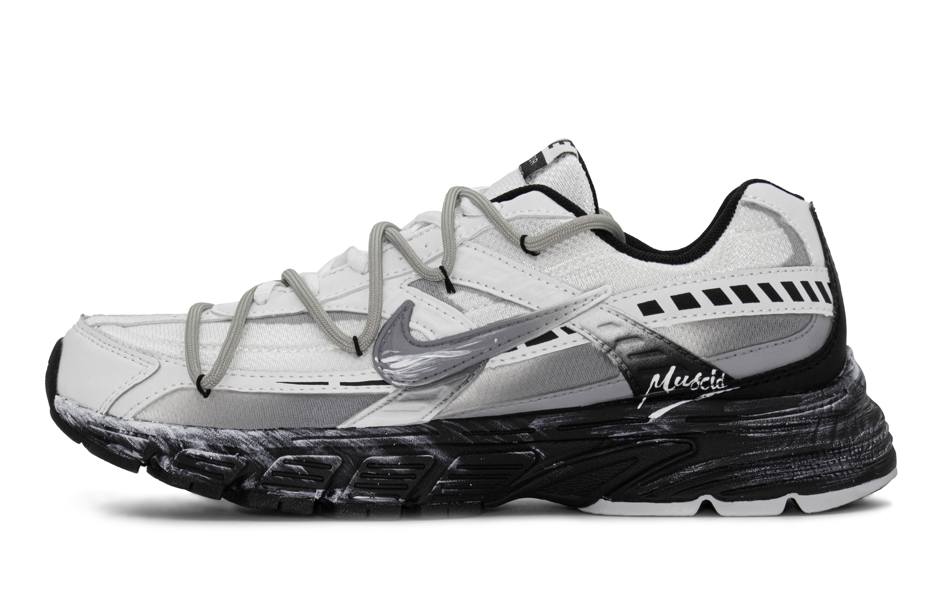 Nike Initiator Breathable Low top Casual City Commute Running Shoes Unisex Black White