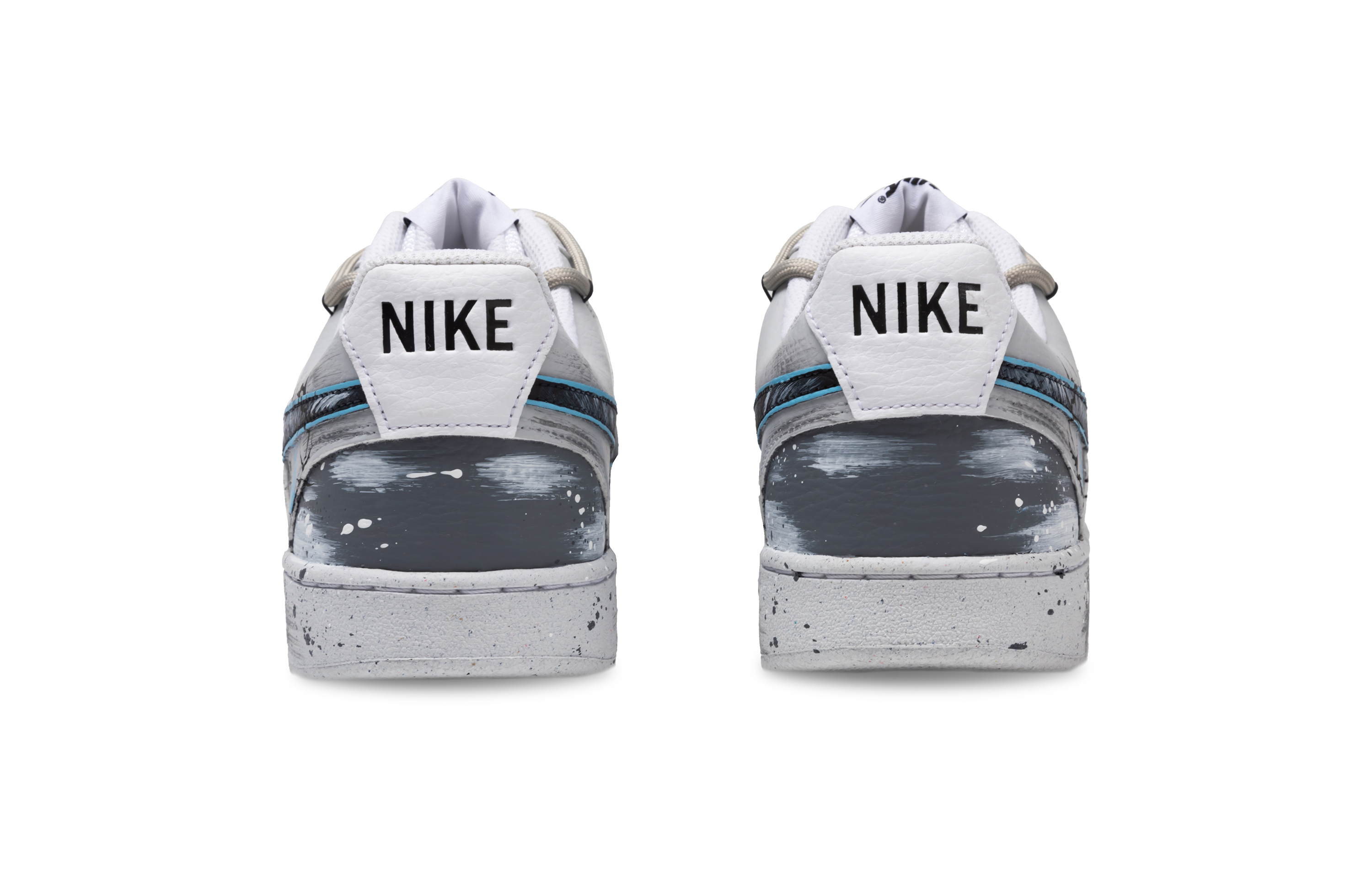 Nike Court Vision 1 Anti-Slip And Wear-Resistant Lightweight Low-Top Skateboard Shoes Men's Black White Gray купить в интернет-магазине Yoocart с быстрой доставкой по России.