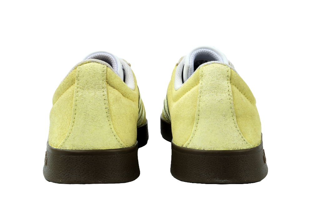 Adidas Neo Vl Court Classic Lemon Cream Anti Slip Wear Resistant Low Top Skateboard Shoes Unisex Yellow