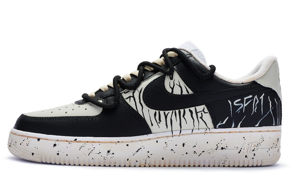 Nike Air Force 1 Low 811 Manufacturing Slip Resistant Low Top Skateboard Shoes Men's Beige White Black