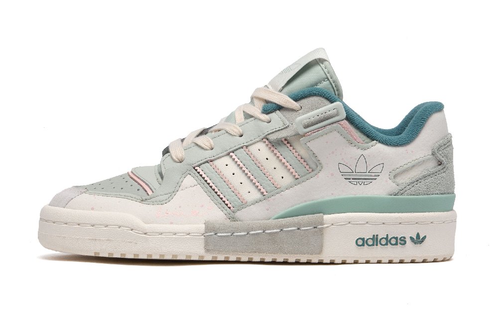 Adidas Originals FORUM 1-1-1 Low-Top Skateboard Shoes Unisex White Green