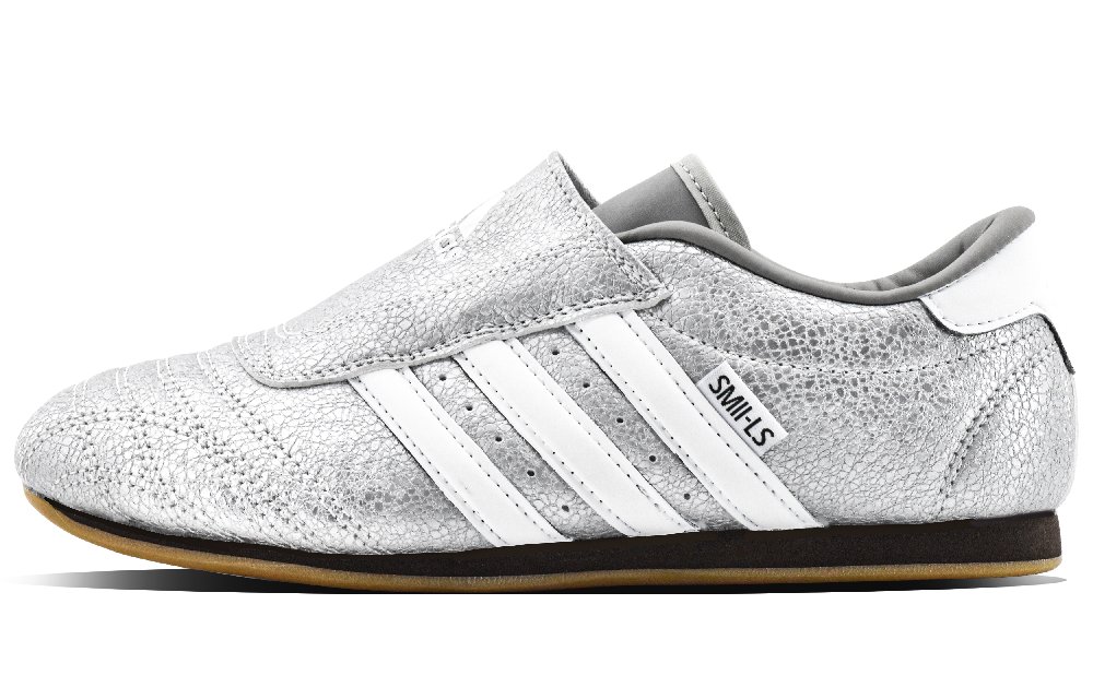 Adidas TAEKWONDO Abrasion Resistant Low Top Casual Shoes Women's Silver White