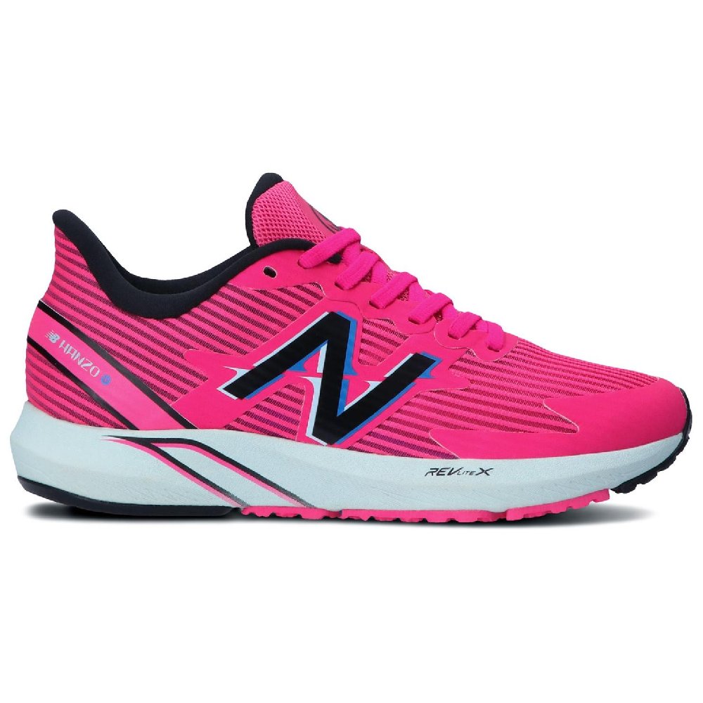 New Balance Hanzo Slip-Resistant Cushioning Wear-Resistant Low-Top Running Shoes Women's Pink
