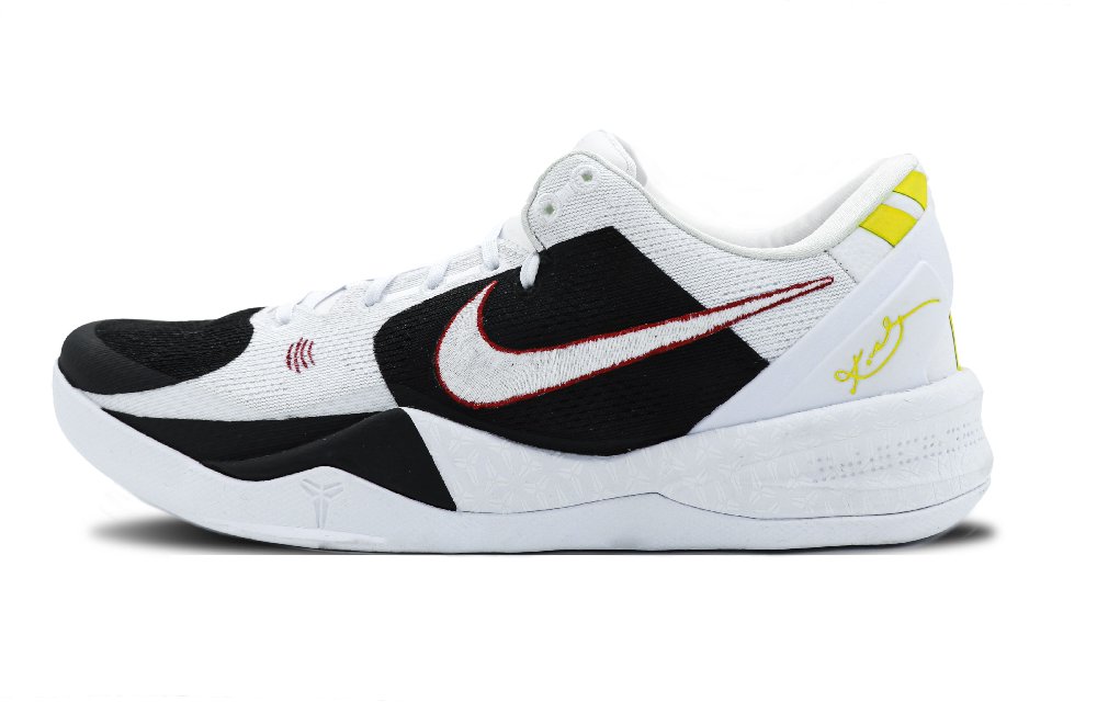 Nike Kobe 8 Cushioned Slip-Resistant Abrasion-Resistant Low-Top Basketball Shoes Unisex Yellow Black