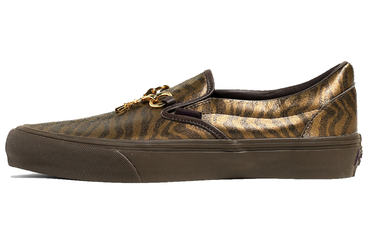 Vans Needles X Vault Classic Slip On V 'Animal Print   Brown'