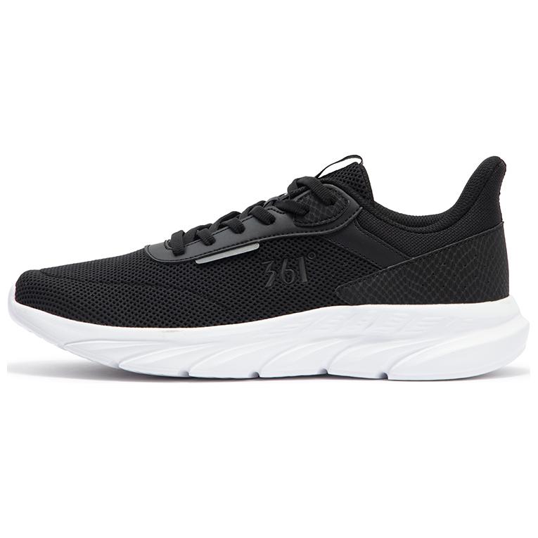 361° Cushioning, Wear Resistant Low Top Casual Running Shoes Men's Black White