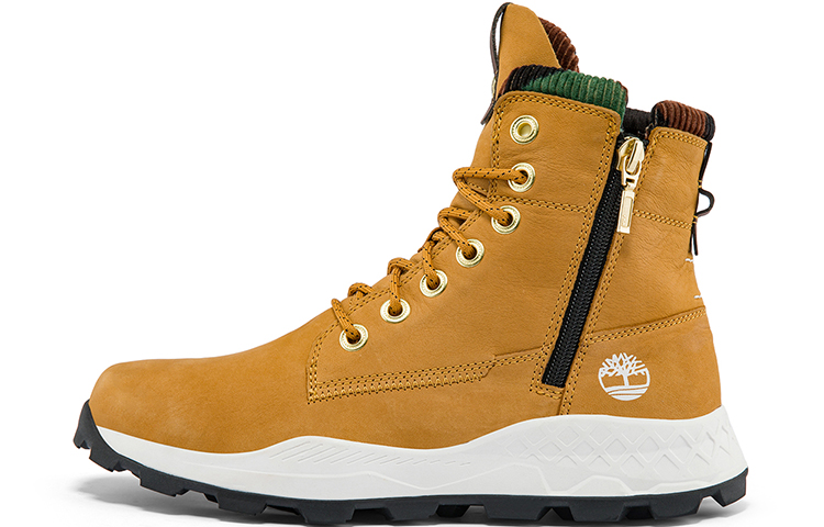 Timberland Brooklyn Side Zip Sneaker Wide Fit Boot 'Wheat Nubuck With Camouflage'