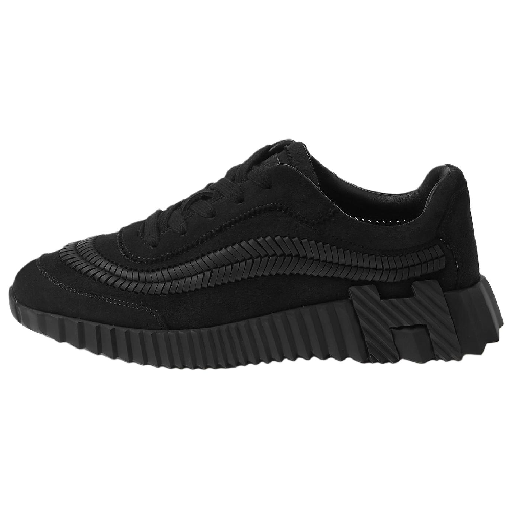 HERMES Bouncing Low Top Casual Shoes Women's Black