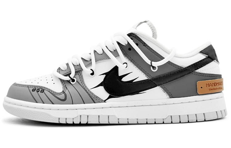 Nike Dunk Slip Resistant Cushioning Low Top Skateboard Shoes Men's Gray White