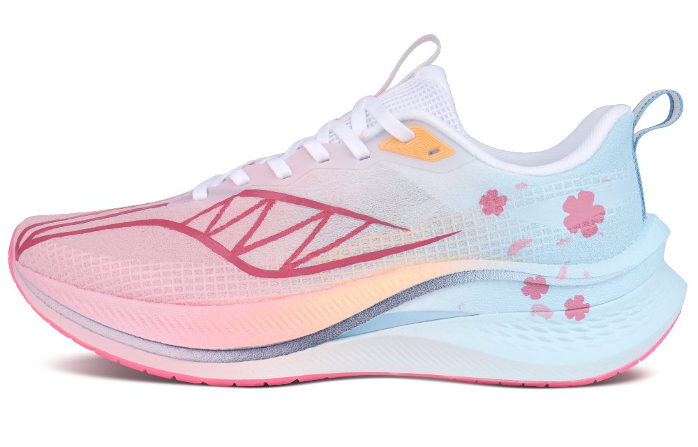 LiNing Red Hare 7 Pro Cushioning, Breathable, Supportive, Rebound Low Top Running Shoes Men's Blue Pink