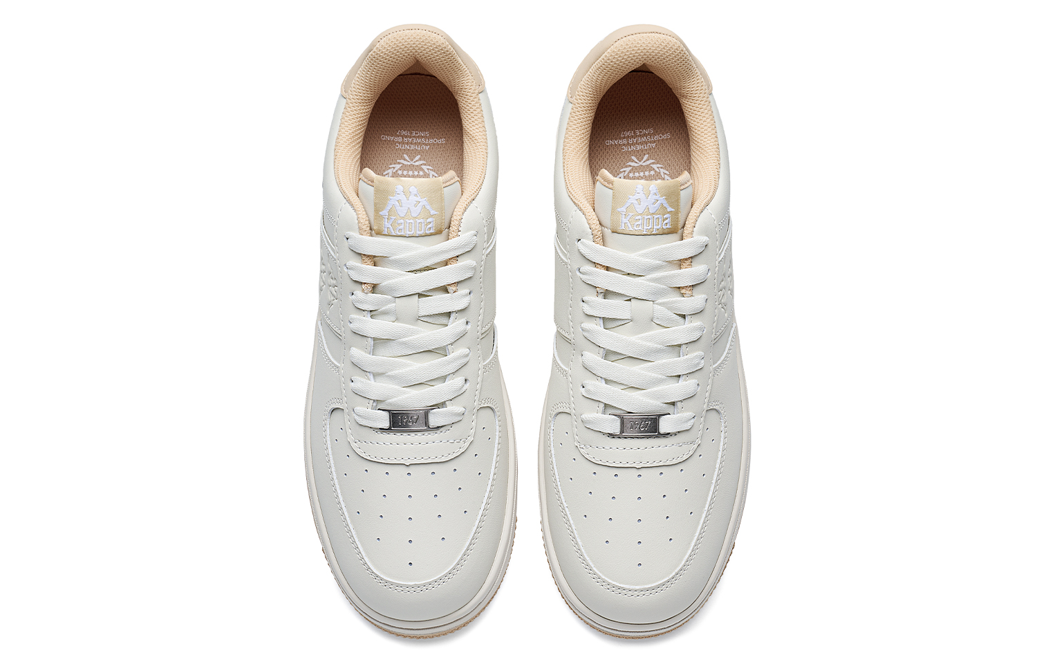 Kappa Back to Back Slip Resistant Abrasion Resistant Low top Skateboard Shoes Unisex White Brown купить в интернет-магазине Yoocart с быстрой доставкой по России.