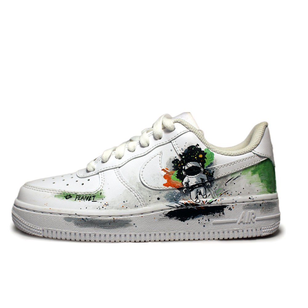 Nike Air Force 1 Air Force 1 Coverage Anti-Slip And Wear-Resistant Low-Top Skateboard Shoes Women's White