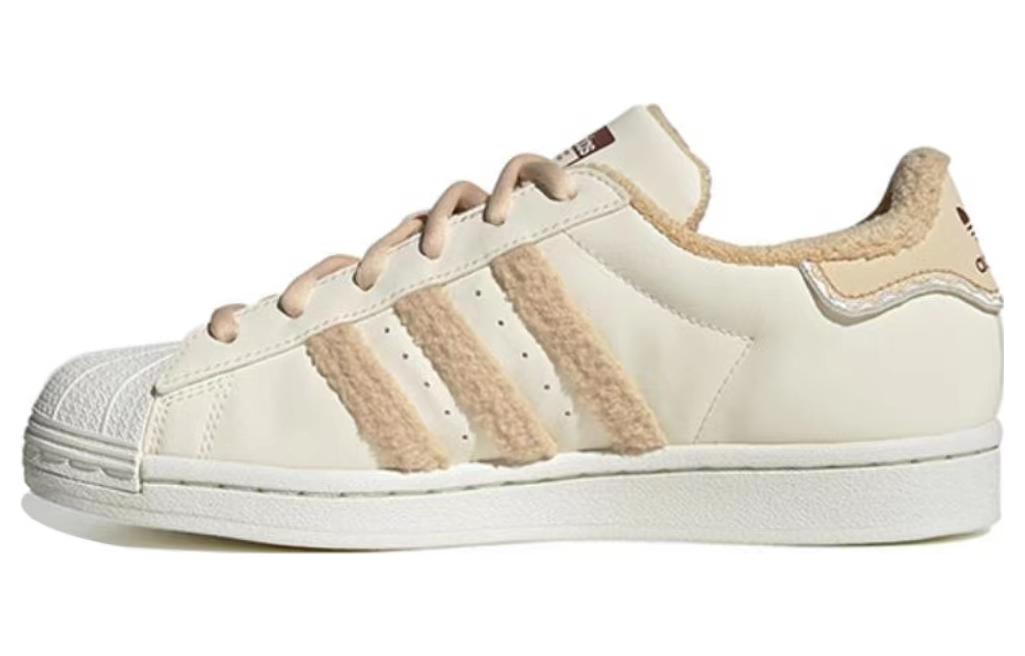 Adidas Originals Superstar Low Top Skateboard Shoes Women's Beige Brown купить в интернет-магазине Yoocart с быстрой доставкой по России.