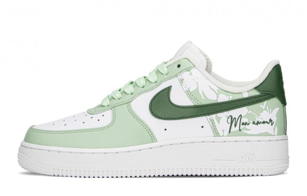 Nike Air Force 1 Low FZBB Low Top Skateboard Shoes Women's White Green