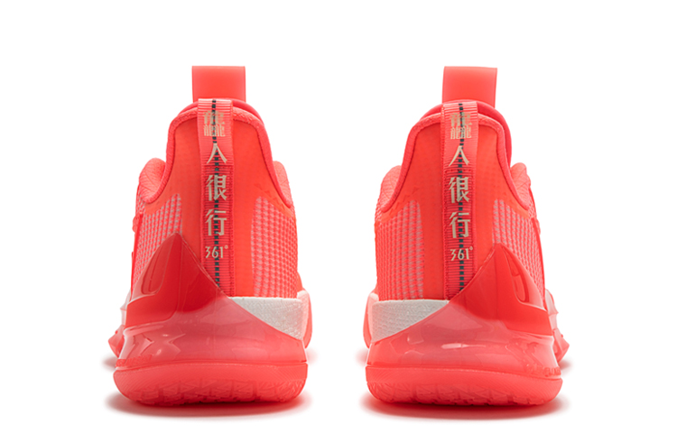 361° BIG3 4.0 PRO Basketball Shoes Men Low-Top Fluorescent Begonia Pink/Dune White