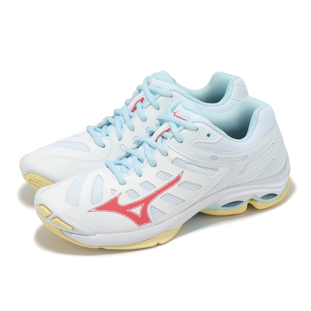 Wave Voltage Wmns Mizuno 2 'White Calypso Coral' купить в интернет-магазине Yoocart с быстрой доставкой по России.