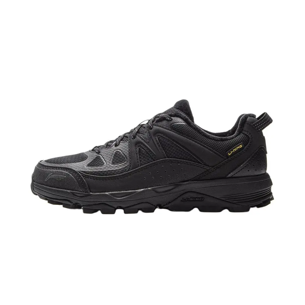 LiNing Gundam Cushioning, Abrasion Resistant, Slip Resistant, Rebound Low top Trail Running Shoes Women's Black